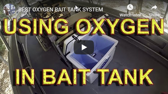 Best Oxygen Bait Tank System Built Inside ICEY-TEK 120 Quart Cooler with Permanent 30/70 Internal Divider