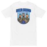 Icey-Tek Deer Blind Dad Jokes Men’s premium Heavyweight Tee