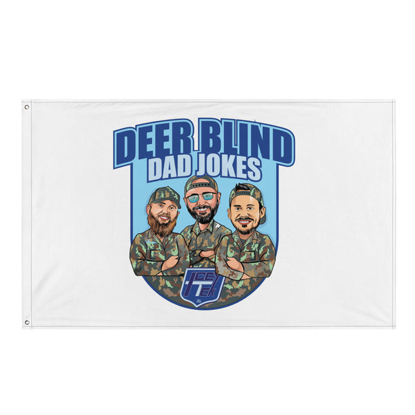 Icey-Tek Deer Blind Dad Jokes Flag