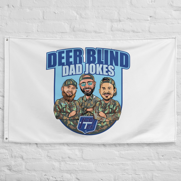 Icey-Tek Deer Blind Dad Jokes Flag