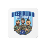 Icey-Tek Deer Blind Dad JokesCork-back coaster