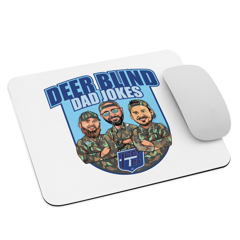 Icey-Tek Deer Blind Dad Jokes Mouse pad