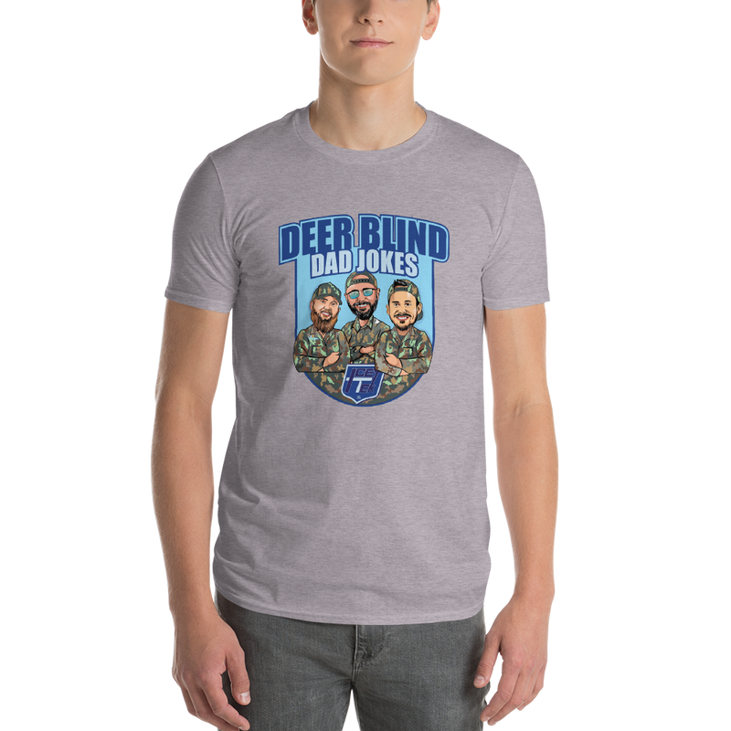 Icey-Tek Deer Blind Dad Jokes Short-Sleeve Cartoon T-Shirt