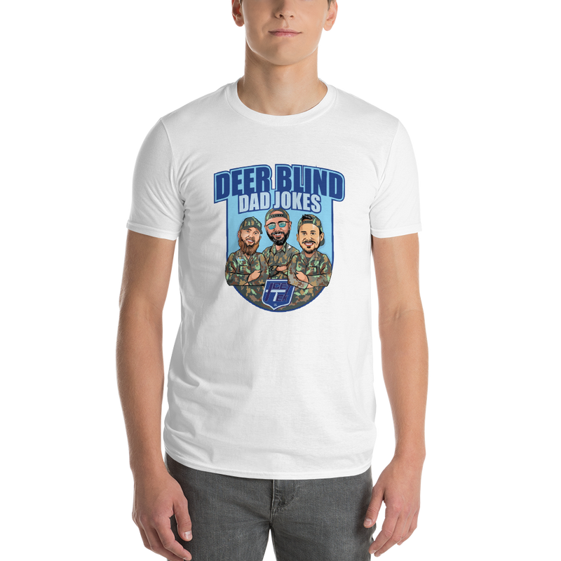 Icey-Tek Deer Blind Dad Jokes Short-Sleeve Cartoon T-Shirt