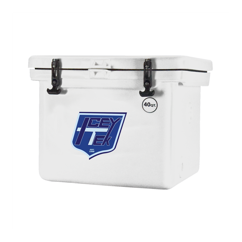 Icey-Tek 760 Quart Commercial, Rotomold Cooler/Box/Ice Chest with Runners -  White - The Warming Store